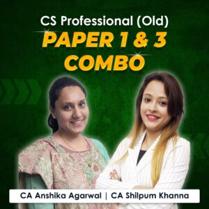 Paper 1 & 3 Combo – Governance, Risk Management, Compliance and Ethics & Drafting, Pleadings and Appearances (CS Professional Module I Old Syllabus) by CA Anshika Agarwal & CA Shilpum Khanna