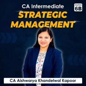Paper 6B – Strategic Management (CA Intermediate Group II) by CA Aishwarya Khandelwal Kapoor