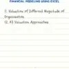 Financial Modeling using Excel for M.Com DU (Delhi University) by CA Agrika Khatri - Image 3